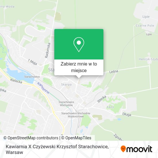 Mapa Kawiarnia X Czyżewski Krzysztof Starachowice