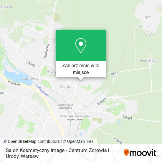 Mapa Salon Kosmetyczny Image - Centrum Zdrowia i Urody