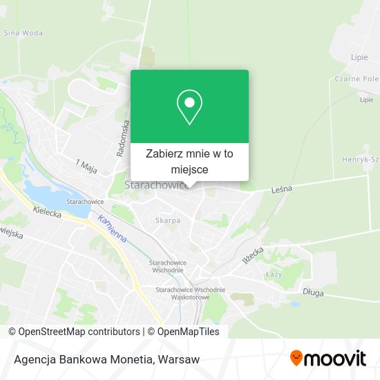 Mapa Agencja Bankowa Monetia