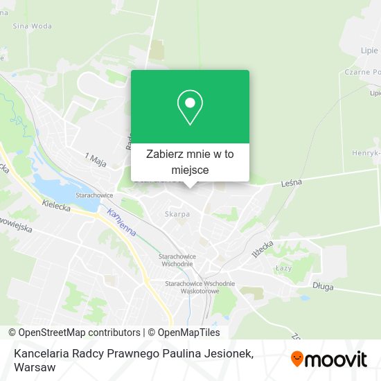 Mapa Kancelaria Radcy Prawnego Paulina Jesionek