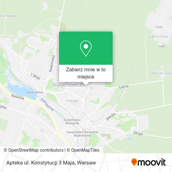 Mapa Apteka ul. Konstytucji 3 Maja