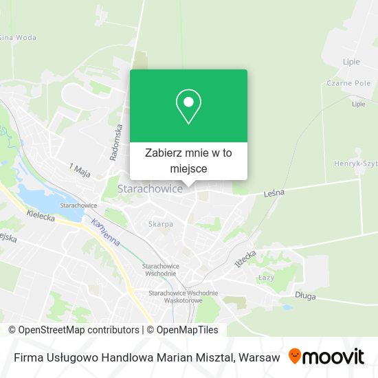 Mapa Firma Usługowo Handlowa Marian Misztal