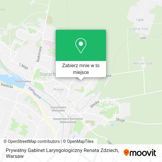 Mapa Prywatny Gabinet Laryngologiczny Renata Zdziech