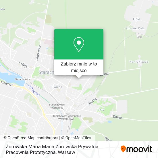 Mapa Żurowska Maria Maria Żurowska Prywatna Pracownia Protetyczna