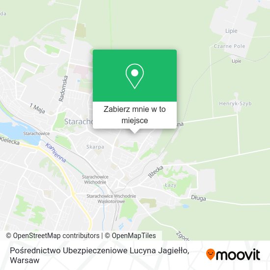 Mapa Pośrednictwo Ubezpieczeniowe Lucyna Jagiełło