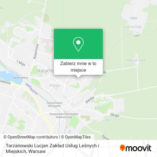 Mapa Tarzanowski Lucjan Zakład Usług Leśnych i Miejskich