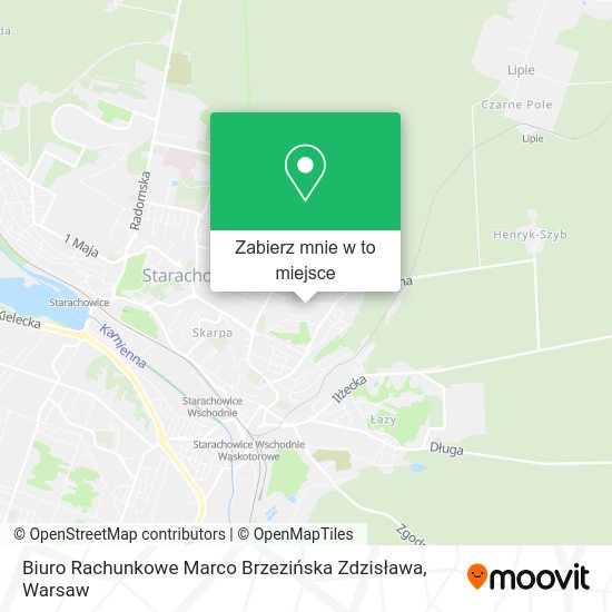 Mapa Biuro Rachunkowe Marco Brzezińska Zdzisława