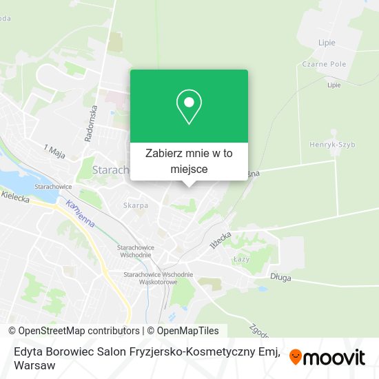 Mapa Edyta Borowiec Salon Fryzjersko-Kosmetyczny Emj