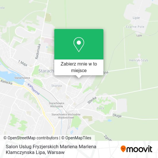 Mapa Salon Uslug Fryzjerskich Marlena Marlena Klamczynska Lipa