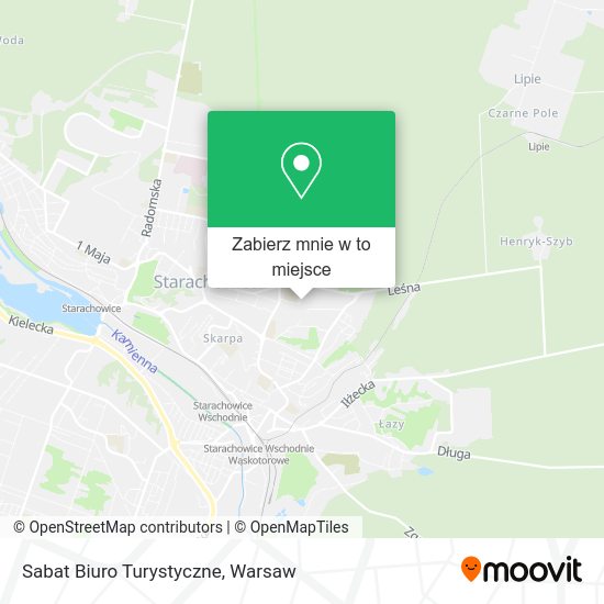 Mapa Sabat Biuro Turystyczne