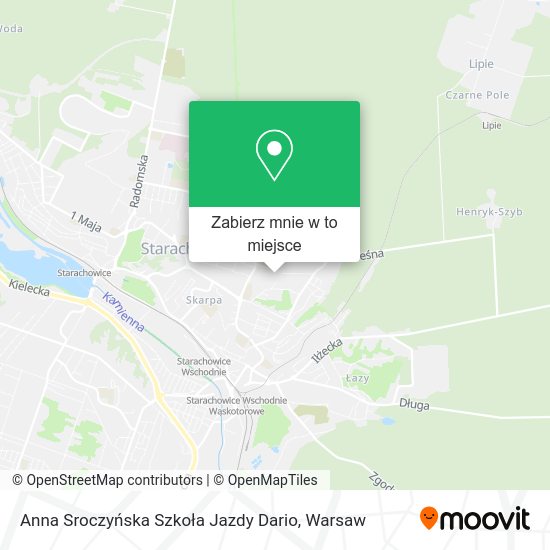 Mapa Anna Sroczyńska Szkoła Jazdy Dario