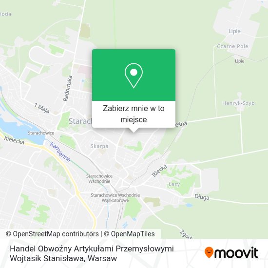 Mapa Handel Obwoźny Artykułami Przemysłowymi Wojtasik Stanisława