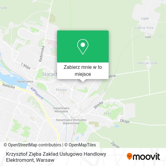 Mapa Krzysztof Zięba Zakład Usługowo Handlowy Elektromont