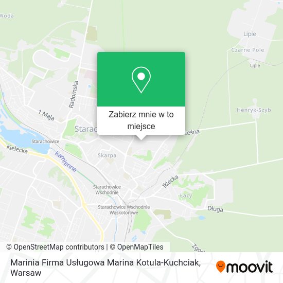 Mapa Marinia Firma Usługowa Marina Kotula-Kuchciak