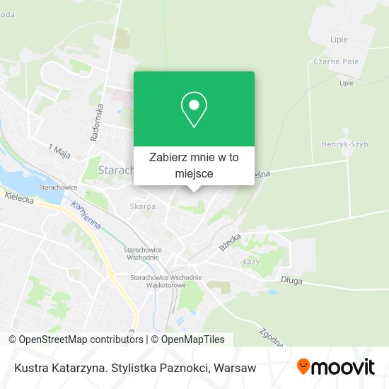 Mapa Kustra Katarzyna. Stylistka Paznokci