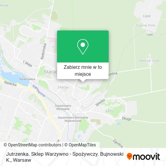 Mapa Jutrzenka. Sklep Warzywno - Spożywczy. Bujnowski K.