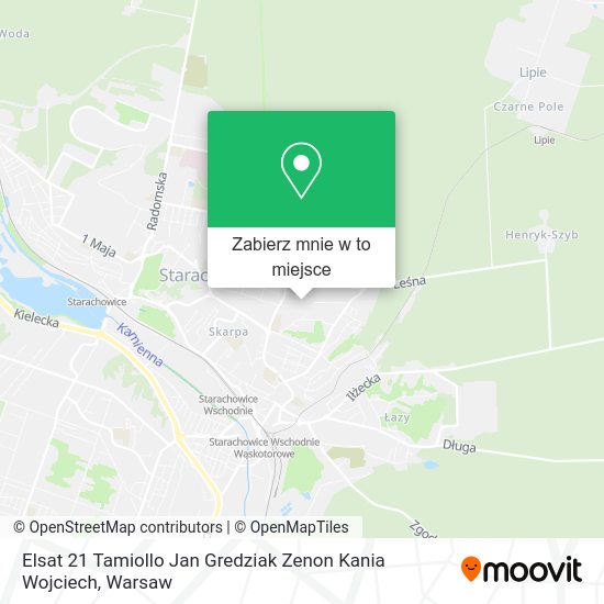 Mapa Elsat 21 Tamiollo Jan Gredziak Zenon Kania Wojciech