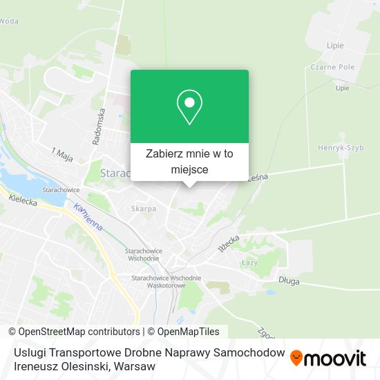 Mapa Uslugi Transportowe Drobne Naprawy Samochodow Ireneusz Olesinski