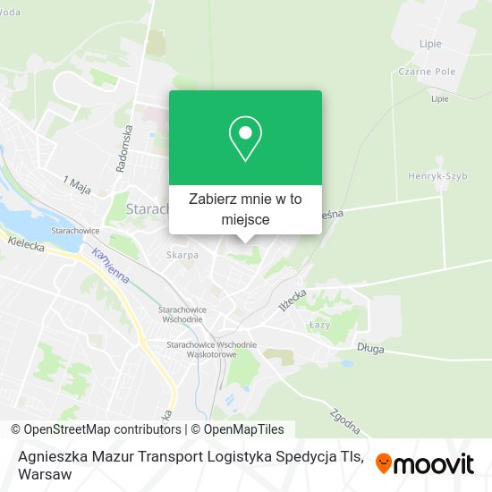 Mapa Agnieszka Mazur Transport Logistyka Spedycja Tls