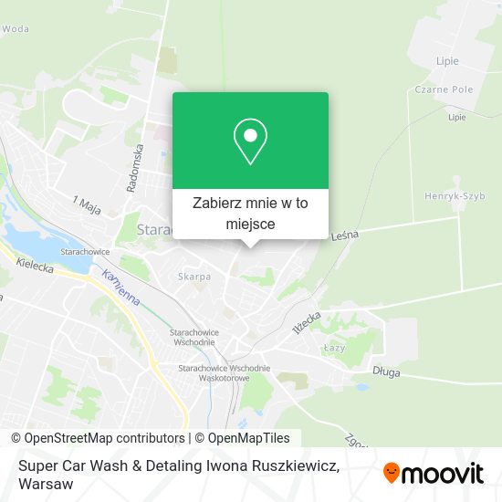 Mapa Super Car Wash & Detaling Iwona Ruszkiewicz