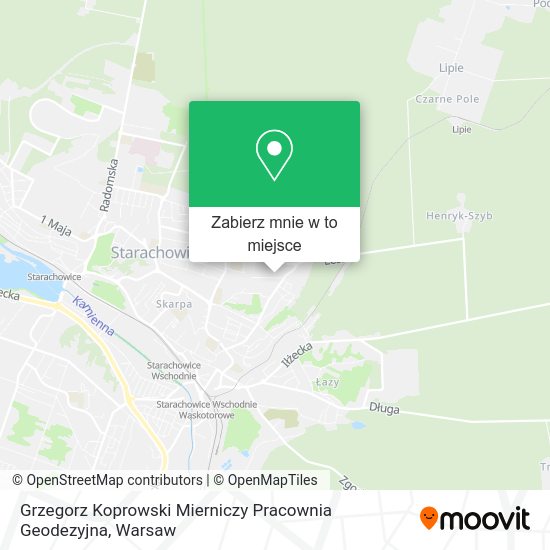 Mapa Grzegorz Koprowski Mierniczy Pracownia Geodezyjna