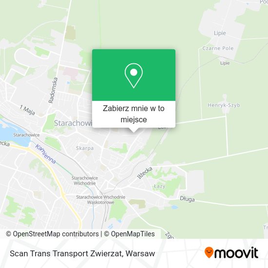 Mapa Scan Trans Transport Zwierzat