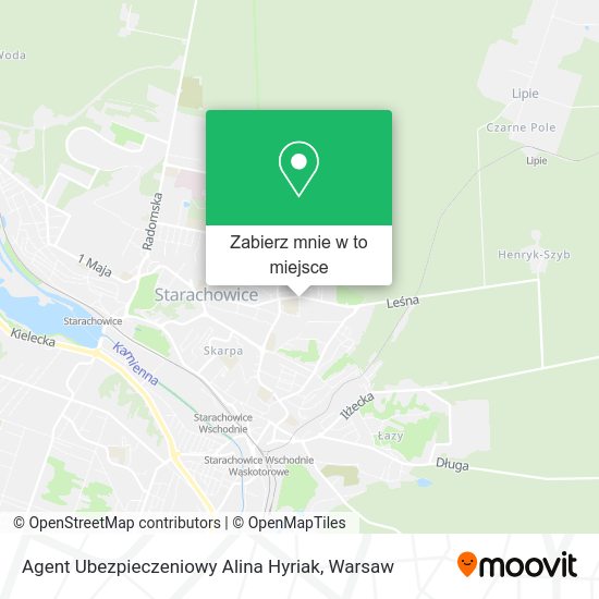 Mapa Agent Ubezpieczeniowy Alina Hyriak