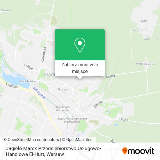 Mapa Jagieło Marek Przedsiębiorstwo Usługowo-Handlowe El-Hurt