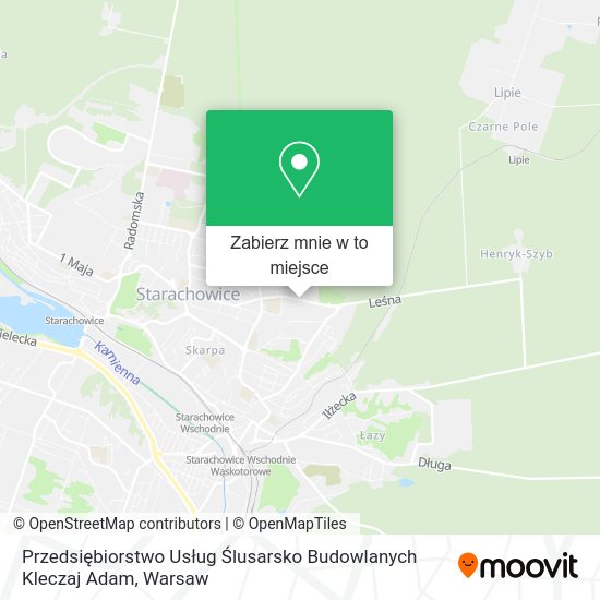 Mapa Przedsiębiorstwo Usług Ślusarsko Budowlanych Kleczaj Adam