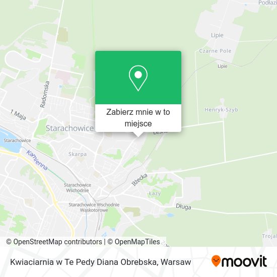 Mapa Kwiaciarnia w Te Pedy Diana Obrebska