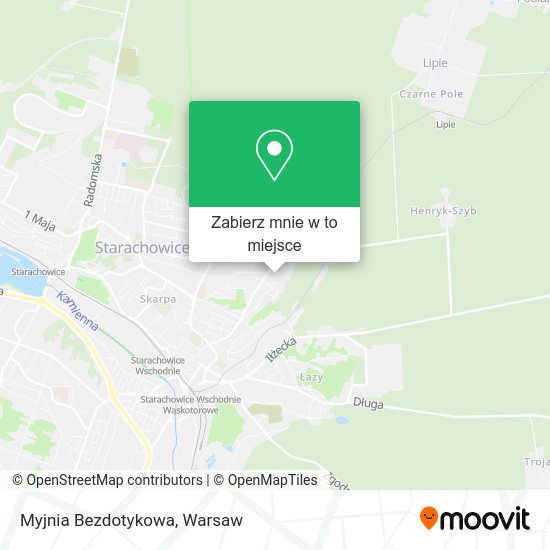 Mapa Myjnia Bezdotykowa