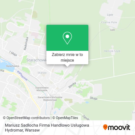 Mapa Mariusz Sadłocha Firma Handlowo Usługowa Hydromar