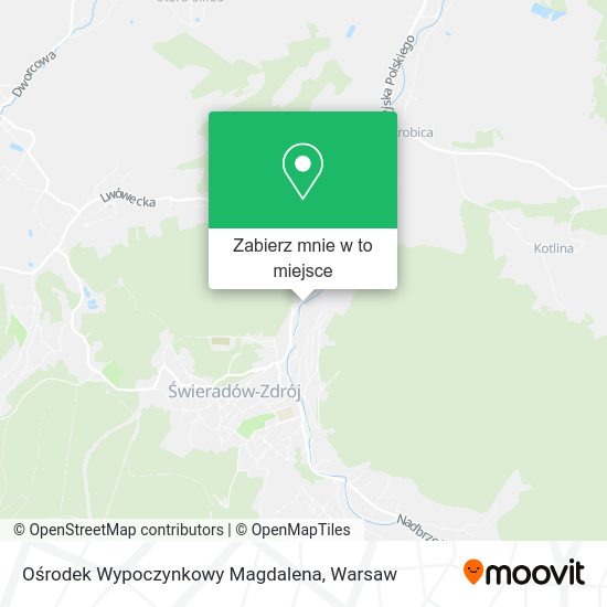 Mapa Ośrodek Wypoczynkowy Magdalena