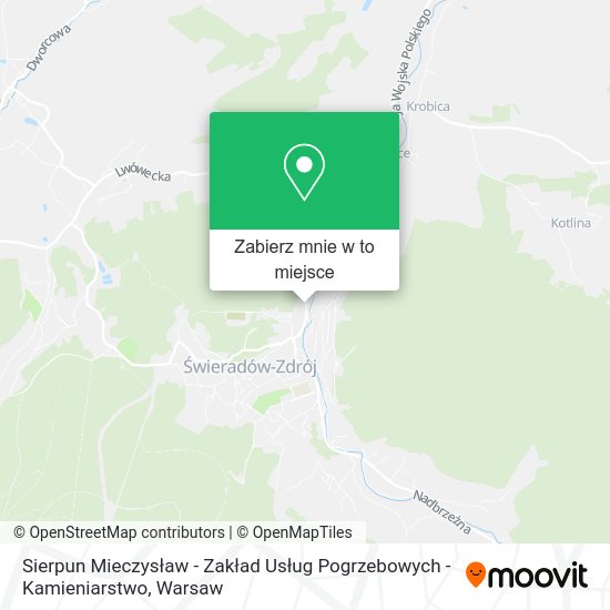 Mapa Sierpun Mieczysław - Zakład Usług Pogrzebowych - Kamieniarstwo