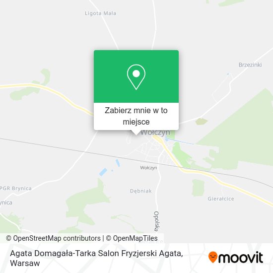 Mapa Agata Domagała-Tarka Salon Fryzjerski Agata