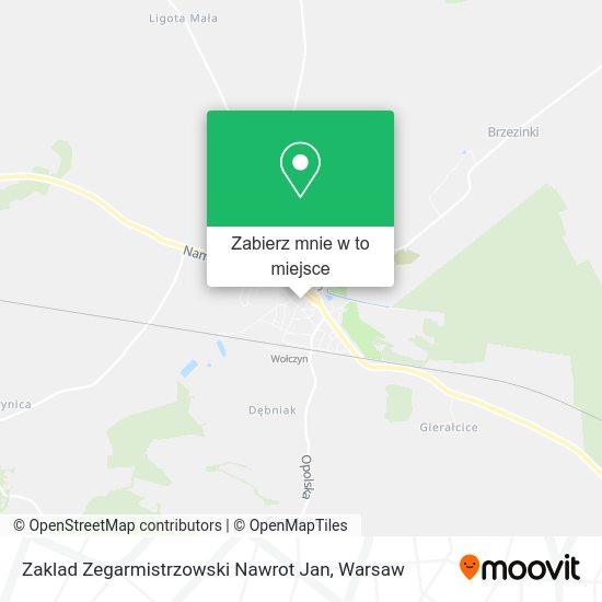 Mapa Zaklad Zegarmistrzowski Nawrot Jan