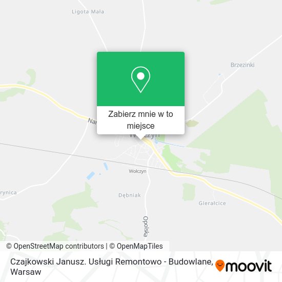 Mapa Czajkowski Janusz. Usługi Remontowo - Budowlane