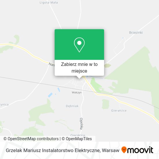 Mapa Grzelak Mariusz Instalatorstwo Elektryczne