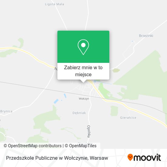 Mapa Przedszkole Publiczne w Wołczynie