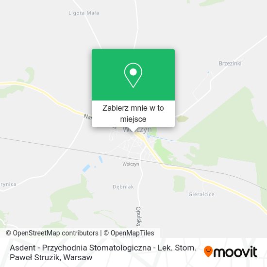 Mapa Asdent - Przychodnia Stomatologiczna - Lek. Stom. Paweł Struzik