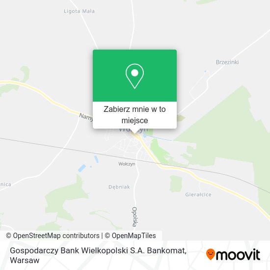 Mapa Gospodarczy Bank Wielkopolski S.A. Bankomat