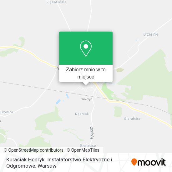 Mapa Kurasiak Henryk. Instalatorstwo Elektryczne i Odgromowe