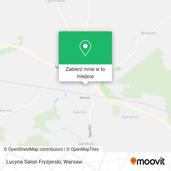 Mapa Lucyna Salon Fryzjerski