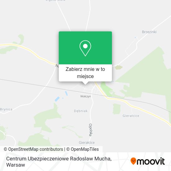 Mapa Centrum Ubezpieczeniowe Radoslaw Mucha