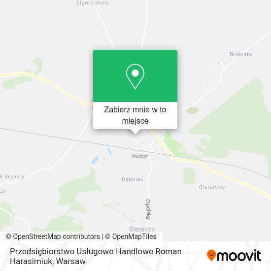 Mapa Przedsiębiorstwo Usługowo Handlowe Roman Harasimiuk