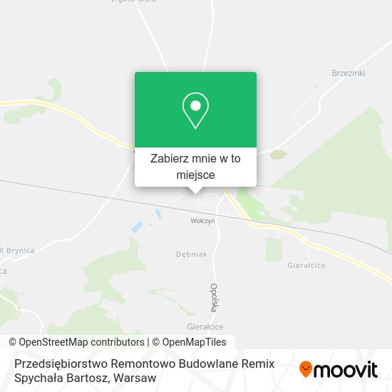 Mapa Przedsiębiorstwo Remontowo Budowlane Remix Spychała Bartosz