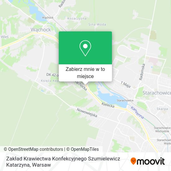 Mapa Zakład Krawiectwa Konfekcyjnego Szumielewicz Katarzyna