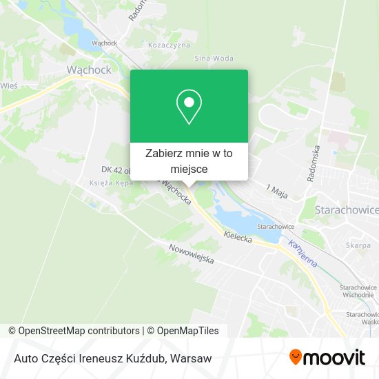 Mapa Auto Części Ireneusz Kuźdub