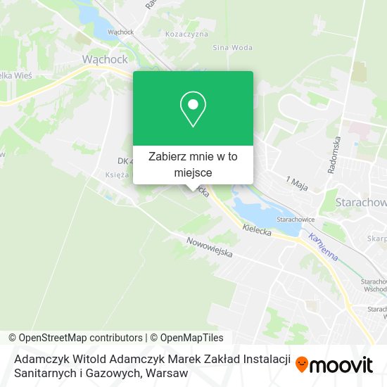 Mapa Adamczyk Witold Adamczyk Marek Zakład Instalacji Sanitarnych i Gazowych