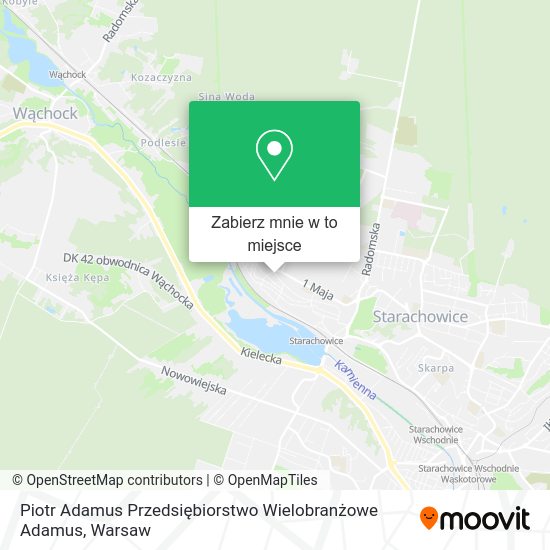 Mapa Piotr Adamus Przedsiębiorstwo Wielobranżowe Adamus